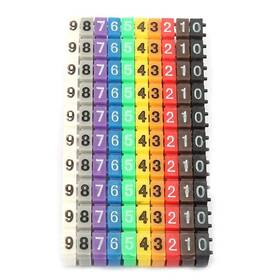 Fafeicyg8com1bqgk-02 Fafeicy Clip On Wire Markers Number Labels Colorful Numbering Marker Tube