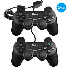Finera Wired Controller Replacement Compatible With Sony Ps2 Playstation2 Consol