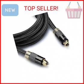 Foscbl-2025 Fospower 24k Gold Plated Toslink Digital Optical Audio Cable S/pdif - Zero Rf
