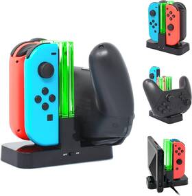 Nt63-xx-1-1 Fyoung Charging Dock Station Compatible With Pro Controller/joy Cons Black