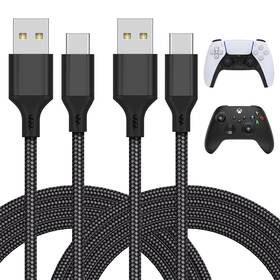 Psf12 Fyoung Charging Cable For Playstation 5/for Xbox Series X/s/for Switch Black