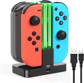 Tns-875 Fyoung Charging Dock Replacement For Switch And Charger Oled Console Black