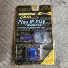 5810128 Game Pro Gear Gameboy Plug N Play Car Adapter Pack New In Box - Gba And Gb Color