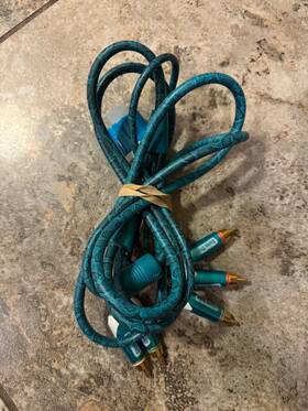 Pdm411 Gamestop Hd Av Snake Skin Pattern Cable For Wii And U Very Good 7e