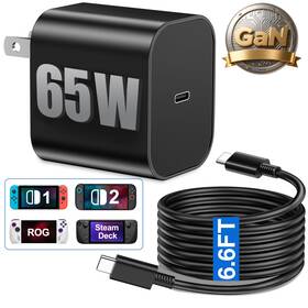 Gan3 Gammeefypro 977916575868 65w Switch 2 Charger - Ac Power Adapter For Nintendo Switch/oled/lite S