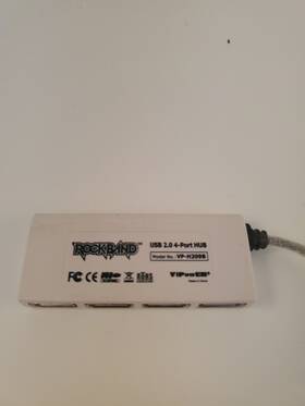Uh-195 Goodman Rock Band Usb 2.0 4-port Hub Adapter Guitar Hero Drums Wii Ps3 Ps2