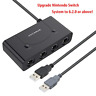 Hc-10070 Hycarus Gamecube Adapter Controller Switch With Turbo And 689744801939