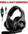 Headphones-22042 Xbox Original Sades Headphones Microphone Pc Ps4 One Mic Adapter Playstation Gaming Headset 743746322042