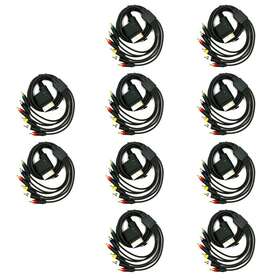 Hexir 030656864664 Wholesale Lot Of 10 Microsoft Xbox 360 Hd Component Cable Bulk New