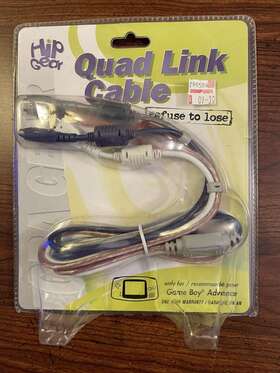 2501 Hip Gear Game Boy Advance 4-way Link Cable Gba Brand New Sealed Quad