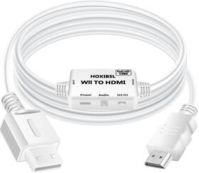 Hoxibsl 313098211228 Wii To Hdmi Converter Adapter 1080p Video Output With 3.5mm Audio Jack Support 4