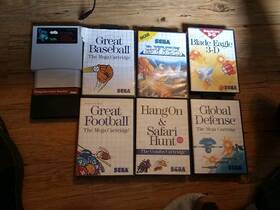 0778p08 Hyperkin M07214/0778p08 Retron 5 3-1 Adapter Plus 7 Master System Games Rtype Blade Eagle Global Defense