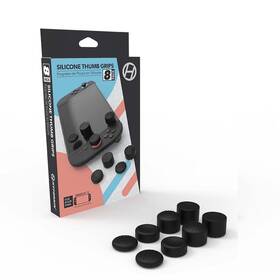 M07713 Hyperkin Black Pro Series Silicone Thumb Grips 8pk For The Nintendo Switch 2 / Joy-con