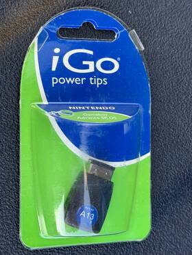 Tp00613-0008-d Igo Universal Power Adapter Tip A13 Blue Dot For Nintendo Ds Gameboy Advance Sp