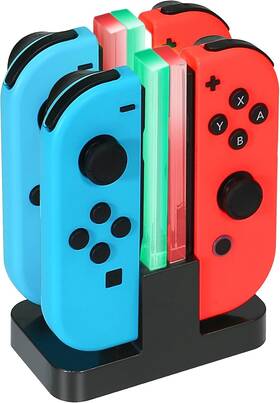 Pd001 Innvo Power Dock - Switch Joycon Controller Charger 4 In 1 Charging For Black