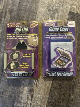 Intec 804926023002 New Bundle Gameboy Advance Sp Hip Clip And Game Cases Nintendo