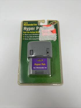 Intec 804926042454 N64 Hyper Pak Nintendo 64 Controller Attachment Factory Sealed Brand New