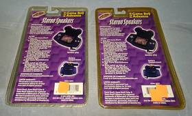 G3371 Intec Stereo Speakers For Game Boy Advance Glacier Clear Blue Or Black Gba New