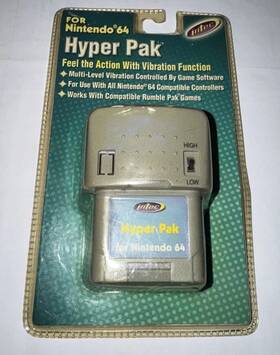 G4240 Intec N64 Hyper Pak Nintendo 64 Controller Attachment Factory Sealed Brand New