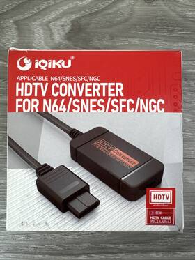Os-8309 Iqiku Hdtv Adapter Compatible With Game Cube / N64 Snes/sfc New