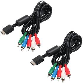 Cables-2 Jedihra Jed-06 6ft Component Hd Av Cable For Ps2/ps3/ps3 Slim Hdtv-ready 5-wire Tv