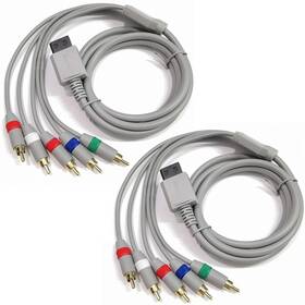 Cord-2 Jedihra Jed-09 6ft Av Component Cable For Nintendo Wii/wii U Rca Audio Video Hd Pack