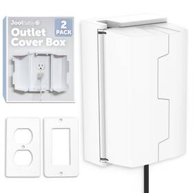 Ocb-102 Jool Baby Products Outlet Cover Box For Child Safety 2 Pack Duplex And Decorator Electrical Outl