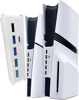 Joso 313050482499 Usb Hub For Ps5 Slim/ps5 Pro 6 Port High-speed Expander Splitter With