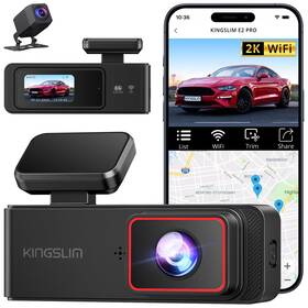 E2pro Kingslim Dash Cam Front And Rear 2k 1080p Mini Wifi Camera Fo... Fast Ship