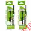 Kmd-360-6693 Kmd New Xbox 360 White Controller Usb Charge Cable X2 6 Ft Adapter 812820016693