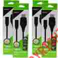 Kmd-xb-4474 Komodo New Xbox Controller Breakaway Extension Cable X2 Black Adapter Cord 849172004474