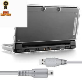 3ds-02 Koowod New 3ds Xl Case With Usb Charger Cable - Fits Ll Only Black