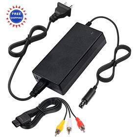 Koubare 779712658273 Power Supply Av Cable Gamecube Ngc Ac Adapter Set Compatible Nintendo