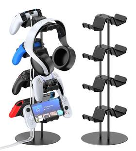 Kytok 972861545157 Gamer Gifts Headset Stand 4 Tiers With Cable Organizer Controller Compatib