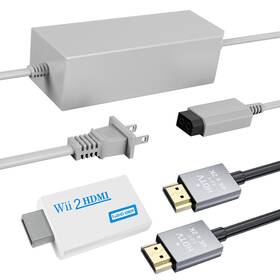 Rt032aw-3 La Nreucets Wii To Hdmi Converter Bundle With Power Cord And 4.92ft Cable Accessory