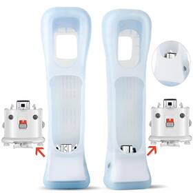 Me-897 Machine-ya 2 Pack Wii Motion Plus Adapter With Silicon Case For Remote Controller- E