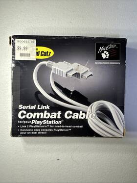 Mad Catz 728658080037 1998 Combat Cable / Head To For Sony Playstation Ps1 Link Together