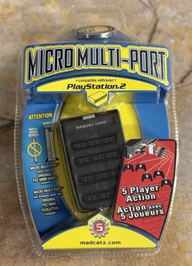 Lm-08208 Mad Catz Madcatz Multiport Controller/memory Card Adapter - Playstation 2 Ps2 Brand New