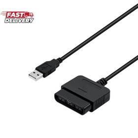 Mcbazel 744110309218 Ps2 To Usb Adapter For Playstation 2 Controllers Converter Cable Pc