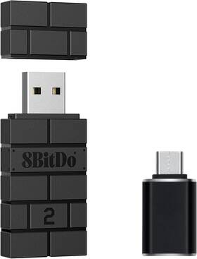 M8-000064 Mcbazel 8bitdo Wireless Usb Adapter 2 With Otg For Ps5 Switch Oled Windows Black