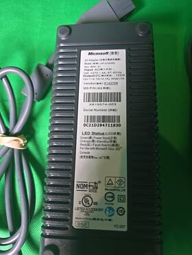 0c21d294711930 Microsoft Official Xbox 360 Fat Power Supply Cord Brick Adapter Authentic
