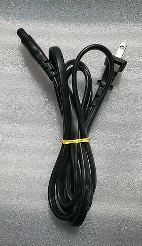 Microsoft 692041356279 Original Power Cord Cable For Ps4 And Ps3 Slim Super Ps2 Xbox Psv 2 Prong