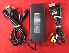 A110-120n1a Microsoft Oem Xbox 360 S Power Supply Ac Adapter And Av Cable Tested