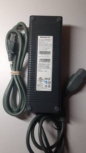 Nxx360-052 Microsoft Original Oem Xbox 360 Power Supply Ac Adapter 175w With 3 Prong Cable