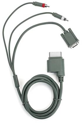 Sap473 Microsoft Wvh188 Xbox 360 Vga Hd Av Cable 8 Ft For Gray 7e