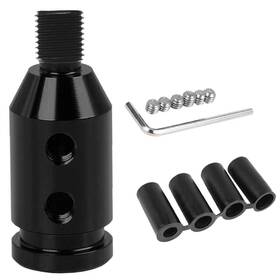 Knob125 Monrand Black Shift Knob Adapter Gear Shifter Kit 14mm Aluminum Alloy Univer