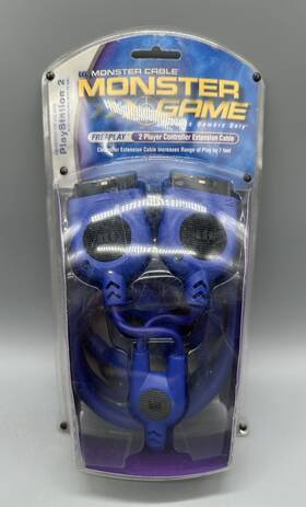 Monster Game 050644390029 Brand New Ps2 Cable Sony Playstation 2 7ft Player Extension