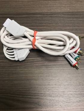 Qxy919 Monster Cable 1 Foot Component A/v For Wii White Very Good 6e