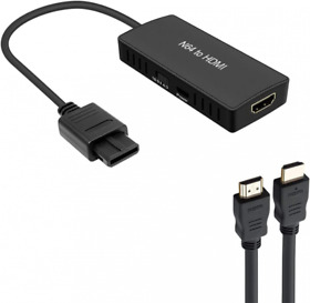 Om-059n64 N64 To Hdmi Converter Adapter Support 16 9 4 3 Conversion Link Black