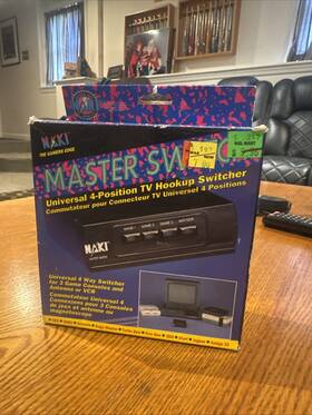Naki 096407555588 90s Retro Gamers Edge Master Switch Av Switcher Nes Snes Sega Nos